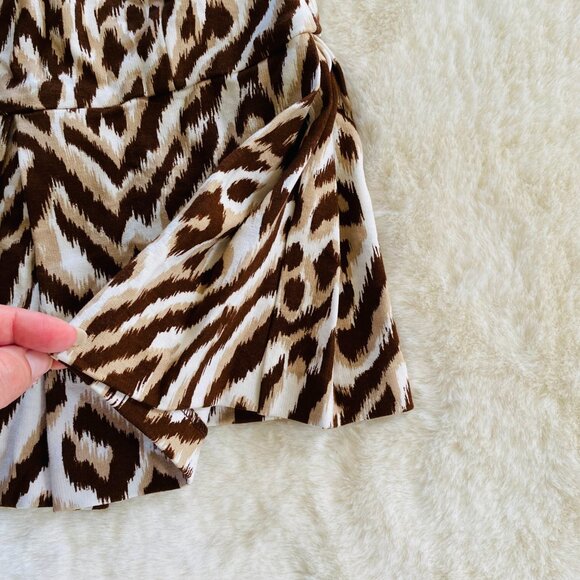 Women's Leopard Print Peplum Sleeveless Top Size XS Excellent Condition - Picture 5 of 10